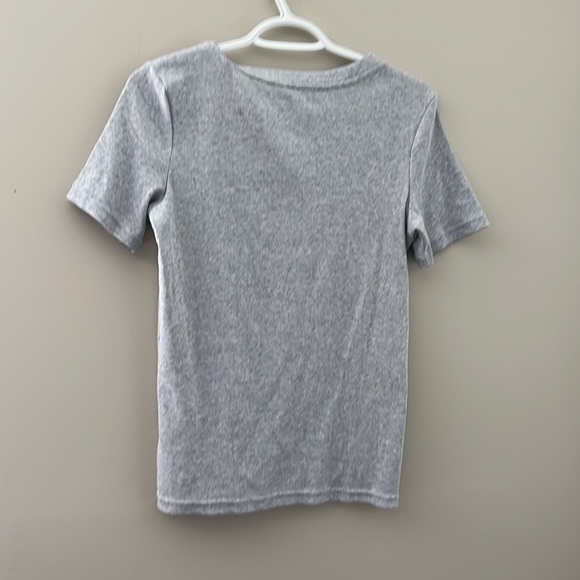 Tahari Women's Grey Short Sleeve T-Shirt - Picture 2 of 3